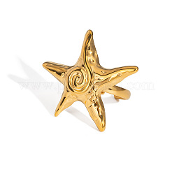 Кольца-манжеты из нержавеющей стали 304 с морскими звездами для женщин&nbsp;CL0615