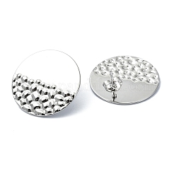 Серьги-гвоздики из нержавеющей стали 201 EJEW-K270-28P