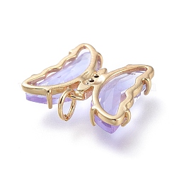 Кулон из латуни с прозрачным кубическим цирконием&nbsp;ZIRC-P079-B02-16