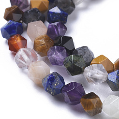 Природных драгоценных камней смешанного бисер нитей G-F668-10-6mm