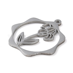 Pendentifs en acier inoxydable 304 anti-ternissement&nbsp;LS-STAS-P338-01D-P