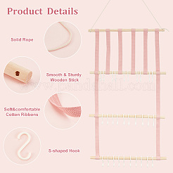 Деревянные заколки для волос повязка на голову настенная стойка-органайзер AJEW-WH0041-15