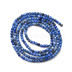 Нитки бусины из натурального ляписа-лазури G-RM250104-D8
