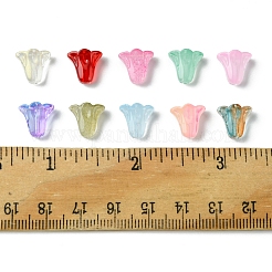 120 perle di vetro trasparente verniciato a spruzzo in 10 colori&nbsp;GLAA-FS0001-84