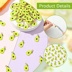 100 шт. Подвески из сплава с эмалью&nbsp;ENAM-SC0006-92