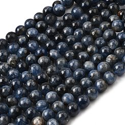 Натуральные нити из кианита / цианита / дистенового бисера G-G272-A01-10mm