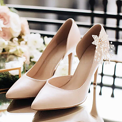 Абс пластик имитация жемчуга бисер цветок свадебные украшения для обуви&nbsp;FIND-WH0126-71G