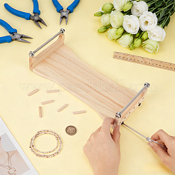 1 bolsa de herramientas de tejido de madera para diy&nbsp;DIY-BC0017-74