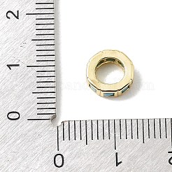 Ottone micro spianare perline europei zirconi&nbsp;CU-CBA389D-05G-01
