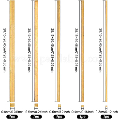 5шт 5 латунных палочки для поделок&nbsp;KK-BC0007-93