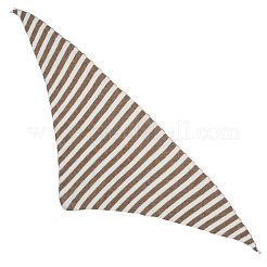 Полиэстеровый полосатый трикотажный шарф-треугольник для женщин&nbsp;AJEW-WH20070-106B
