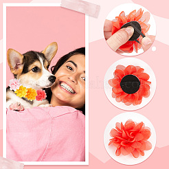 40 Stück 20 Farben Polyester Blumenornament Zubehör&nbsp;DIY-BBC0002-17