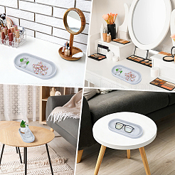 Plateau de rangement en silicone&nbsp;AJEW-GF0014-33A