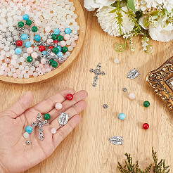 Наборы для самостоятельного изготовления четок из бусин&nbsp;DIY-SC0031-47