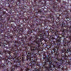 MIYUKIデリカビーズ  シリンダー  日本製シードビーズ  11/0  （db0173)トランスペアレントスモーキーアメジストab  1.3x1.6mm  穴：0.8mm  約10000個/袋  50 G /袋&nbsp;SEED-X0054-DB0173