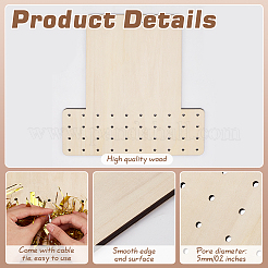 2 шт. деревянные доски для венков DIY-FG0006-77C