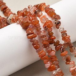 Естественно агат чип шарик нити G-M205-47