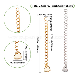 30 prolunga per catena in acciaio inossidabile 304&nbsp;STAS-BM0001-10