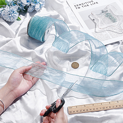 Лента из жемчужной ткани&nbsp;ORIB-WH0034-001B