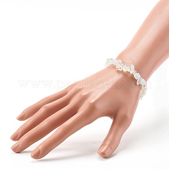 Pulseras elásticas de cuentas de opalita para niños&nbsp;BJEW-JB06388-05