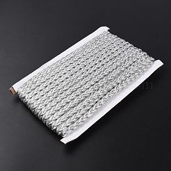 Ажурная гофрированная кружевная лента OCOR-WH0080-65A