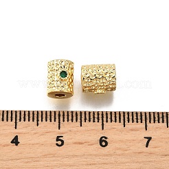 Латунные микро проложить кубического циркония бусы KK-C106-18G