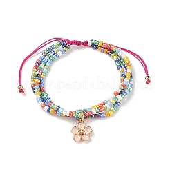 Регулируемый браслет из бисера BJEW-JB08951