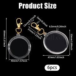 6 шт. памятная монета акриловые подвески украшения AJEW-FG0008-01