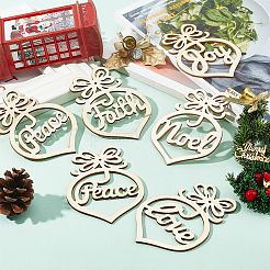 Деревянные подвесные украшения&nbsp;AJEW-NB0001-96