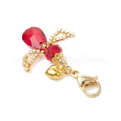 Ангел стеклянный кулон украшение HJEW-MZ00173-05