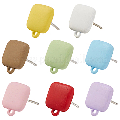 32 шт. 8-цветная фурнитура для сережек-гвоздиков из сплава FIND-SC0015-80