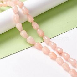 Natürliche weiße Jade perlen Stränge&nbsp;G-O029-07A-07