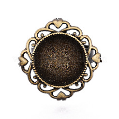 Основание из сплава с ромбовидной оправой и железом с вращающимся подносом&nbsp;MAK-T012-02AB