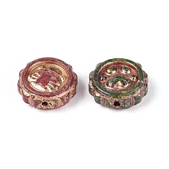 Picasso-Backfarbe und mit Goldmetall durchzogene Glasperlen&nbsp;DGLA-T004-57M