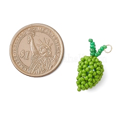 Подвески из стеклянных бусин в форме манго&nbsp;PALLOY-MZ00893-03