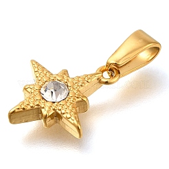 Ионное покрытие(ip) 304 нержавеющая сталь подвеска со стразами&nbsp;STAS-Z113-05G