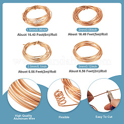 4 рулон круглой алюминиевой проволоки 4 размеров&nbsp;AW-TA0001-04A-01