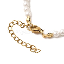 Браслеты с подвесками в виде полого креста из нержавеющей стали 304 BJEW-JB12300