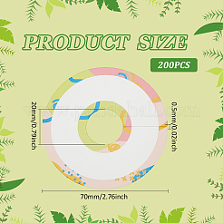 Бумажные подвески для бокалов для вина AJEW-WH0314-389