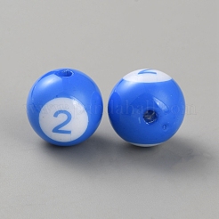 Непрозрачные акриловые бусины MACR-CJC0006-07C