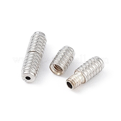 Застежки из стерлингового серебра с родиевым покрытием STER-K173-07P