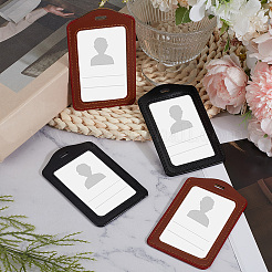 4 шт. 2-цветный держатель для удостоверения личности из искусственной кожи&nbsp;AJEW-CL0001-09