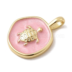 Латунь эмаль подвески&nbsp;KK-P338-15G-02