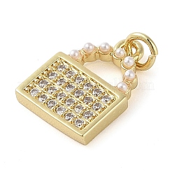 Pendentifs en laiton zircon cubique transparent&nbsp;KK-Q813-08B-G