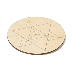 Griglia di legno della geometria sacra&nbsp;DJEW-F028-01G