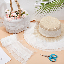 3-слойная кружевная отделка из полиэстера&nbsp;DIY-WH0304-896B