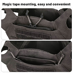 Тактическая жилетная лента-молния из нейлона и пластика&nbsp;DIY-WH0128-60C