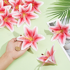 Kunstblume aus PU-Leder und Kunststoff&nbsp;AJEW-WH0696-419B