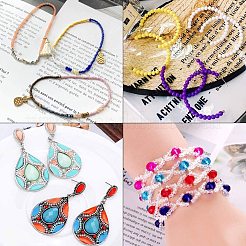 Смешанные 12/0 круглые стеклянные бусины&nbsp;SEED-PH0006-2mm-04