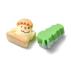 Кабошоны из непрозрачной смолы на тему насекомых CRES-I046-12